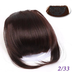 Burgundy Clip on Bangs