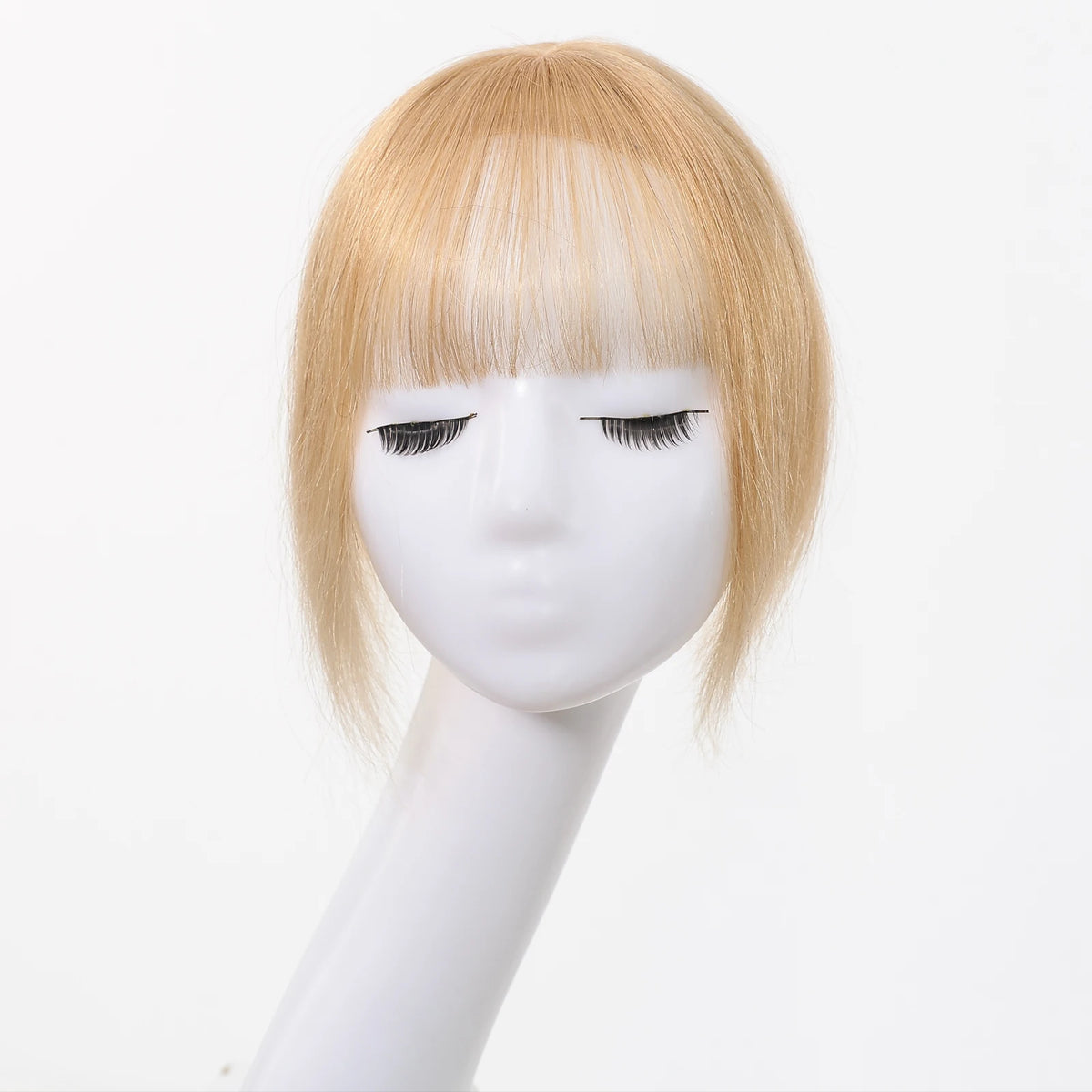 Honey Blonde Clip On Bangs