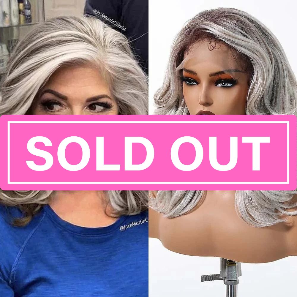 Grey Silver Wig