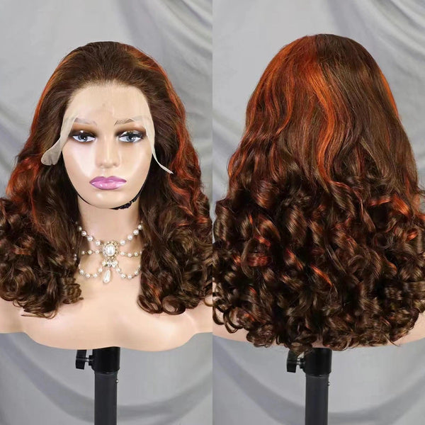 Orange and Brown Wig