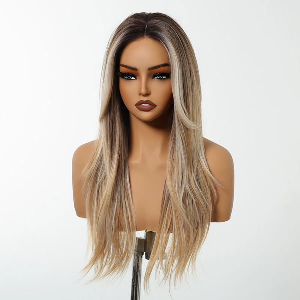 Glueless Lace Front Wig – Synthetic Hair Wig – Natural Look