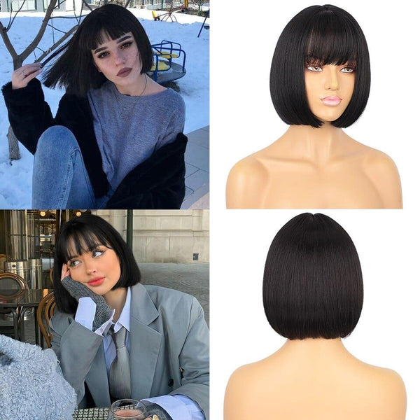 Short Black Bob Wig