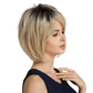 Short Blonde Wig with Bangs