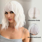 Short White Cosplay Wig