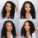 Side profile showcasing the volume and texture of the brown lace front human hair wig