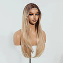 Side profile of blonde human hair wig – realistic hairline