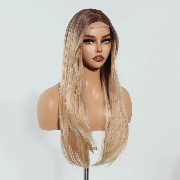 Side profile of blonde human hair wig – realistic hairline