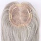 Silver Grey Hair Topper Mono Base