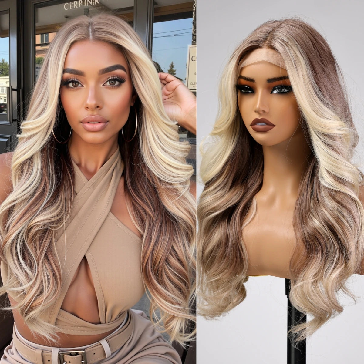 Synthetic Blonde Wig