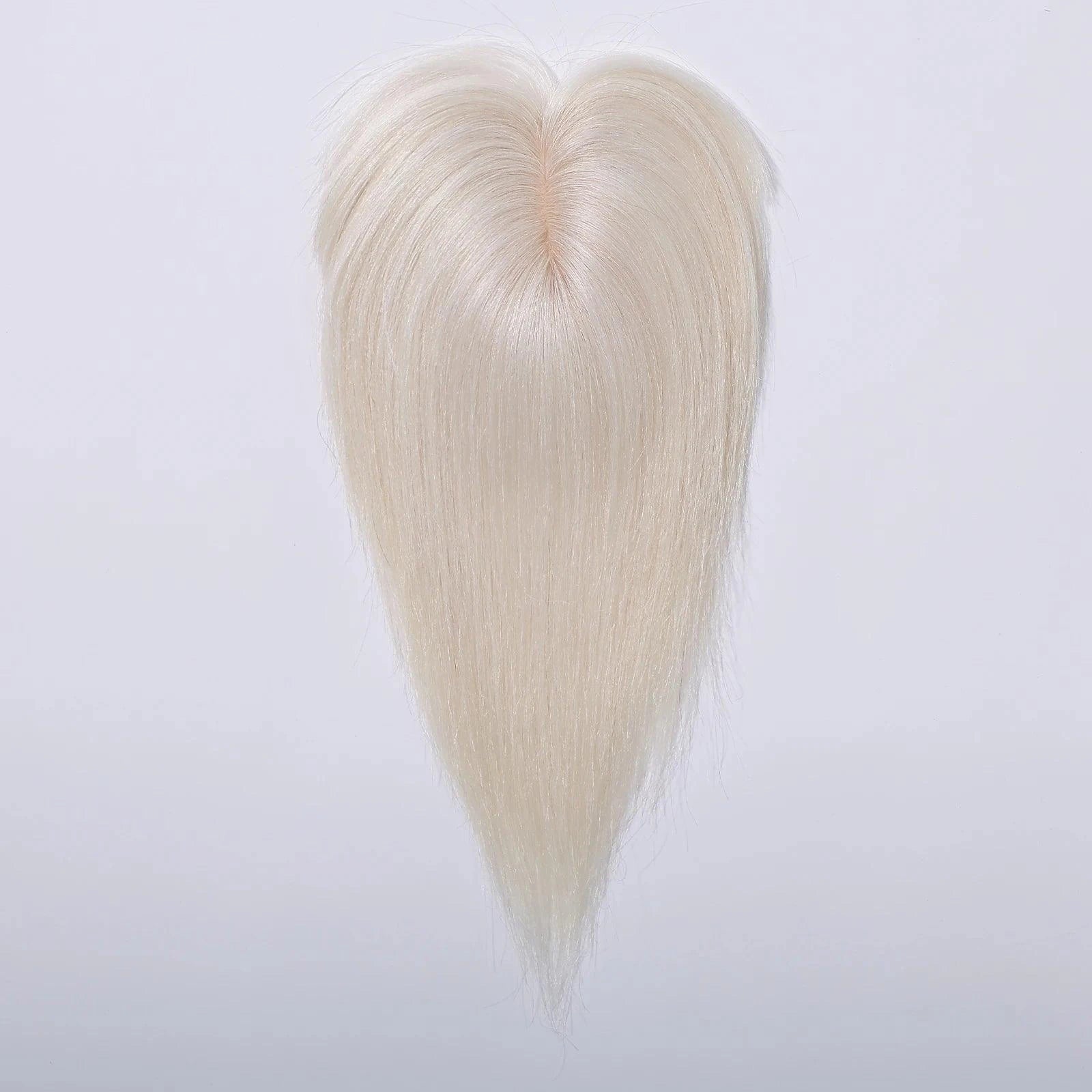 White Blonde Platinum Hair Topper