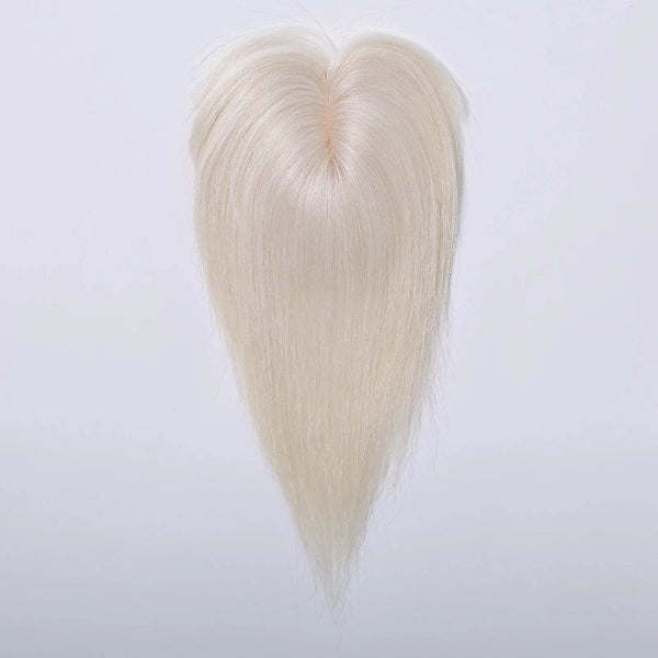 White Blonde Platinum Hair Topper