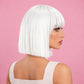 White Wig with Bangs