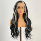 White and Black Hair Wig