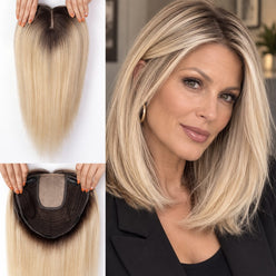 Wiglets Hair Topper Ombre Blonde Without Bangs