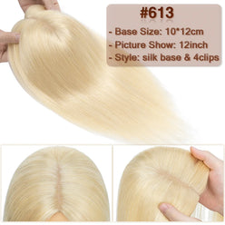 Wiglets for Crown Area Bleach Blonde