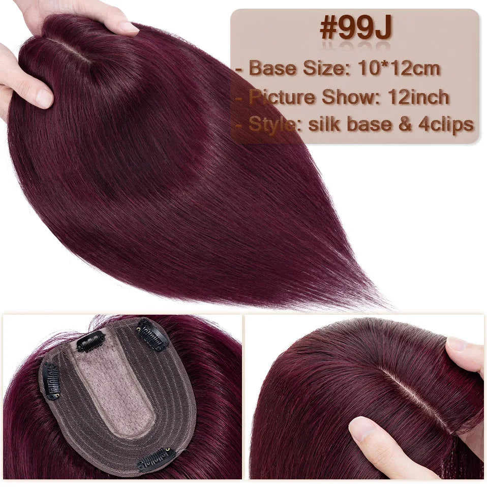 Wiglets for Crown Area Burgundy