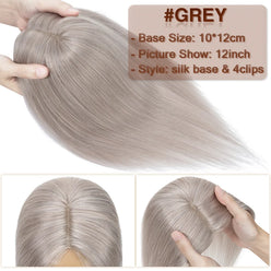 Wiglets for Crown Area Grey