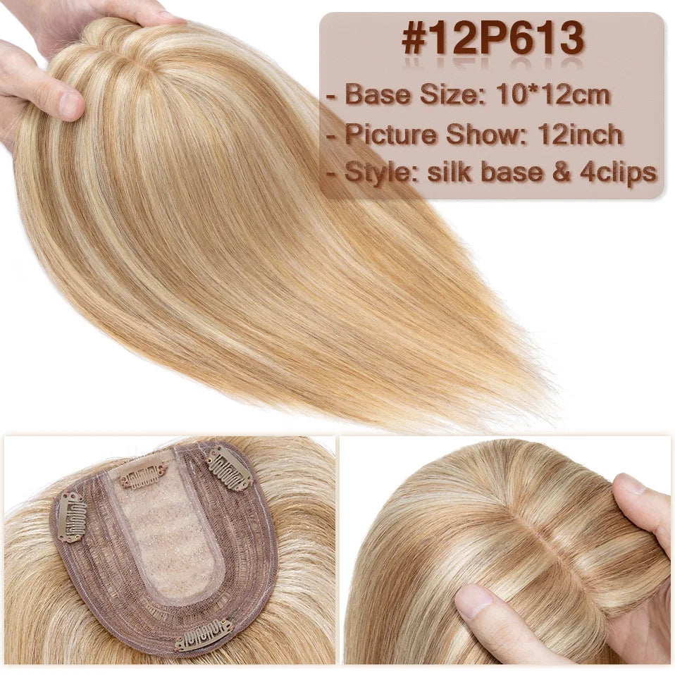 Wiglets for Crown Area Mixed Blonde