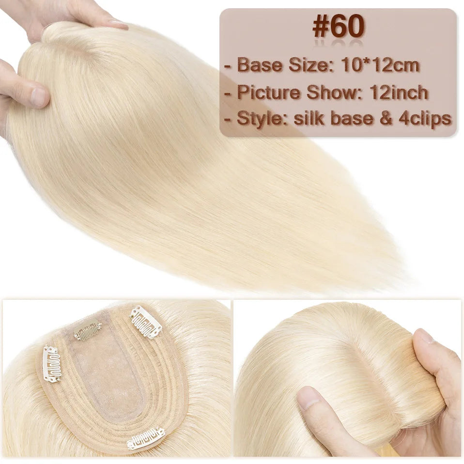 Wiglets for Crown Area Platinum Blonde