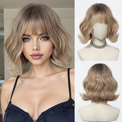 Wigs Hair Ash Blonde