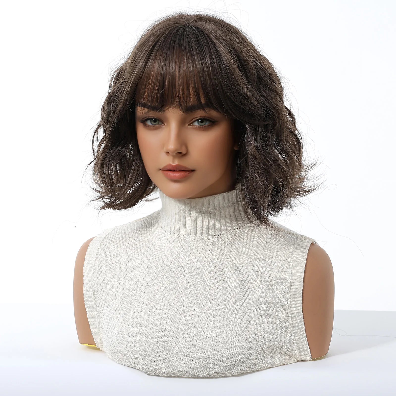 Wigs Hair Ash Brown