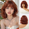 Wigs Hair Copper Red