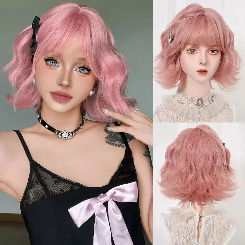 Wigs Hair Pink