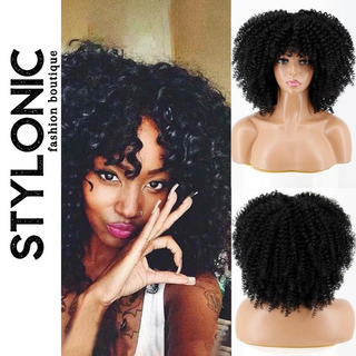 Stylonic Fashion Boutique Synthetic Wig Black Curly Afro Wig Black Curly Afro Wig - Stylonic Wigs