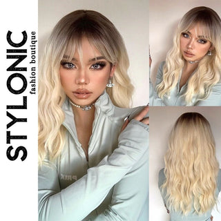 Stylonic Fashion Boutique Synthetic Wig Blonde Curly Wig Blonde Curly Wig - Stylonic Wigs