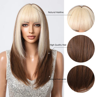 Stylonic Fashion Boutique Synthetic Wig Blonde Fringe Wig Blonde Fringe Wig - Stylonic Wigs