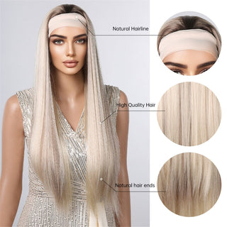 Stylonic Fashion Boutique Synthetic Wig Blonde Headband Wig Blonde Headband Wig - Stylonic Wigs