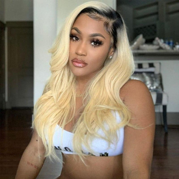 Blonde Human Hair Lace Front Wigs