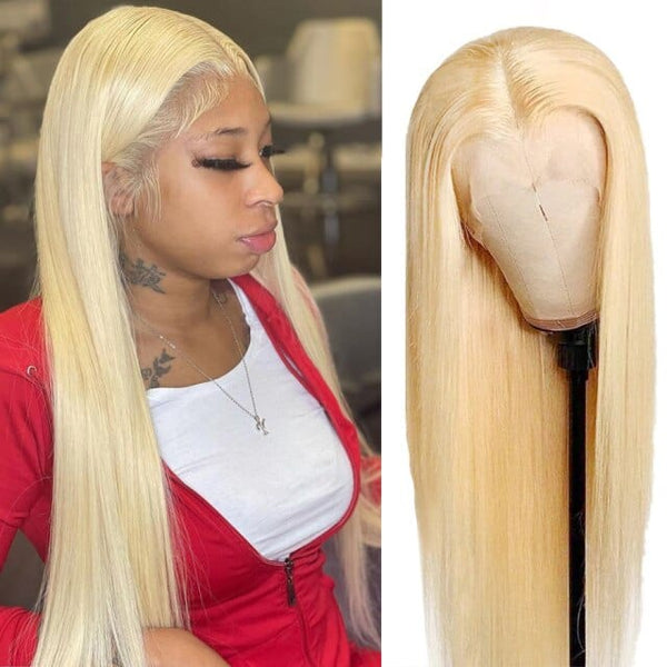 Stylonic Fashion Boutique Human Hair Wig 28inches / #613 Blonde Lace Front Wig - Human Hair  Blonde Lace Front Wig - Stylonic