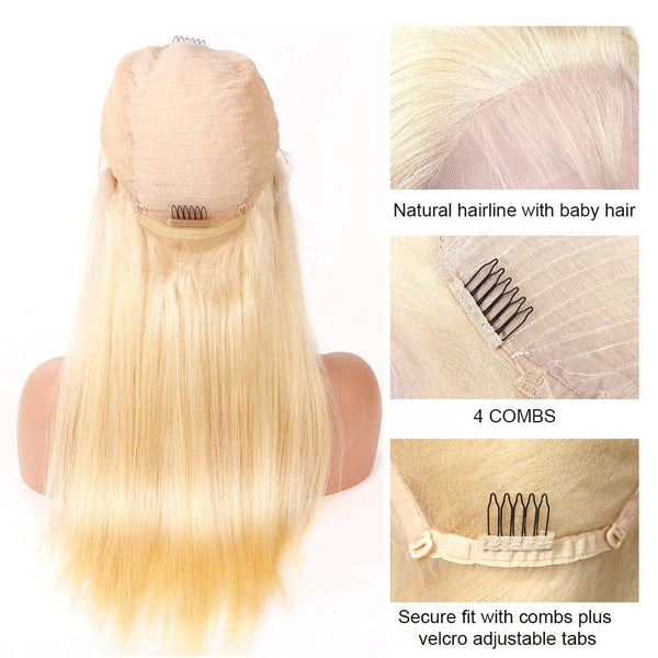 Stylonic Fashion Boutique Human Hair Wig Blonde Lace Front Wig - Human Hair  Blonde Lace Front Wig - Stylonic