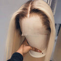 Stylonic Fashion Boutique Human Hair Wigs Blonde Short Bob Brazilian Hair Blonde Brazilian Hair Wig - Stylonic