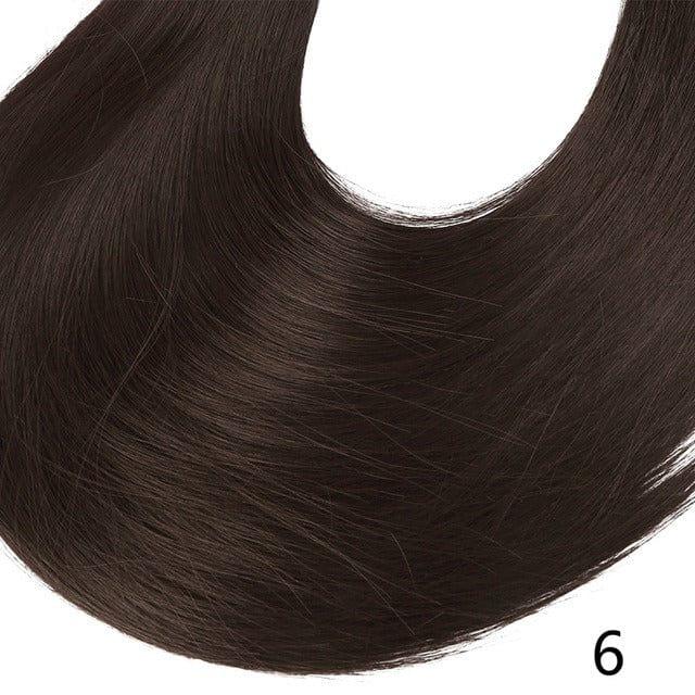 U Part Wig Dark Brown