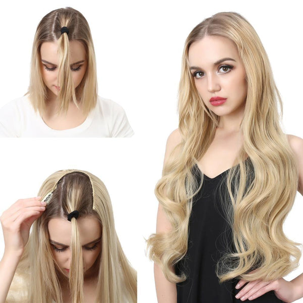 Blonde U Part Wig