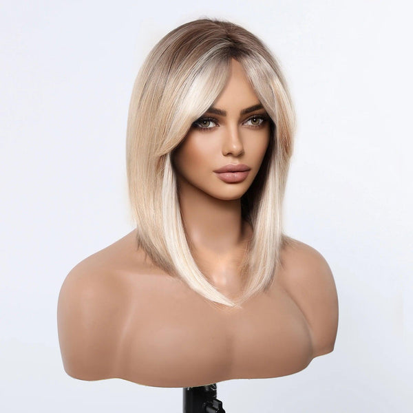 Blonde Bob Wig with Bangs