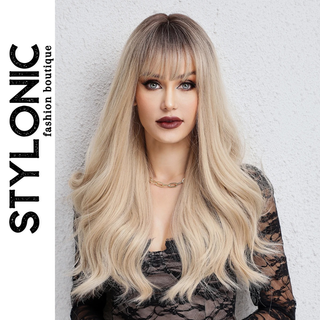 Stylonic Fashion Boutique Synthetic Wig Blonde Wig Long Hair Blonde Wig Long Hair - Stylonic Wigs