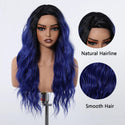 Curly Blue Wig