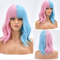Stylonic Fashion Boutique Synthetic Wig Blue and Pink Wig Blue and Pink Wig - Stylonic Wigs