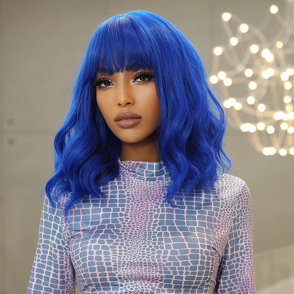Stylonic Fashion Boutique Synthetic Wig Blue Wig Blue Wig - Stylonic Fashion Boutique