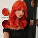 Stylonic Fashion Boutique Synthetic Wig Bright Red Body Wave Wig Bright Red Body Wave Wig - Stylonic