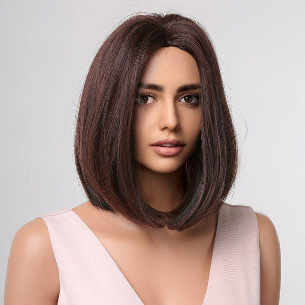 Dark Brown Bob Wig