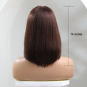 Stylonic Fashion Boutique Human Hair Wig Brown Wig Human Hair Brown Wig Human Hair - Stylonic 
