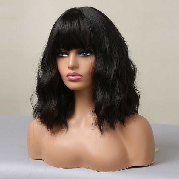 Stylonic Fashion Boutique Synthetic Wig Brown Wig with Hightlights Brown Wig with Hightlights - Stylonic Fashion Boutique