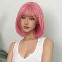 Stylonic Fashion Boutique Synthetic Wig Bubblegum Pink Short Straight Bob Wig Bubblegum Pink Short Straight Bob Wig - Stylonic Wigs