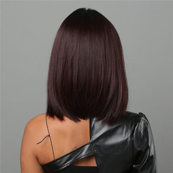 Stylonic Fashion Boutique Synthetic Wig Burgundy Highlight Wig Burgundy Highlight Wig - Stylonic