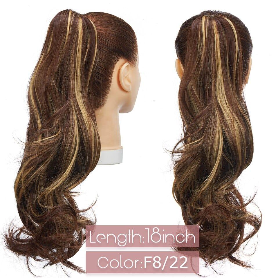 Mixed Brown Clip On Ponytail