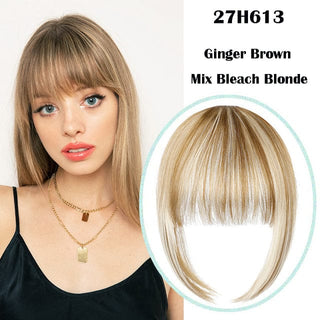 Stylonic Fashion Boutique Hair Extensions 27H613 Clip on Bangs Clip on Bangs - Stylonic Fashion Boutique
